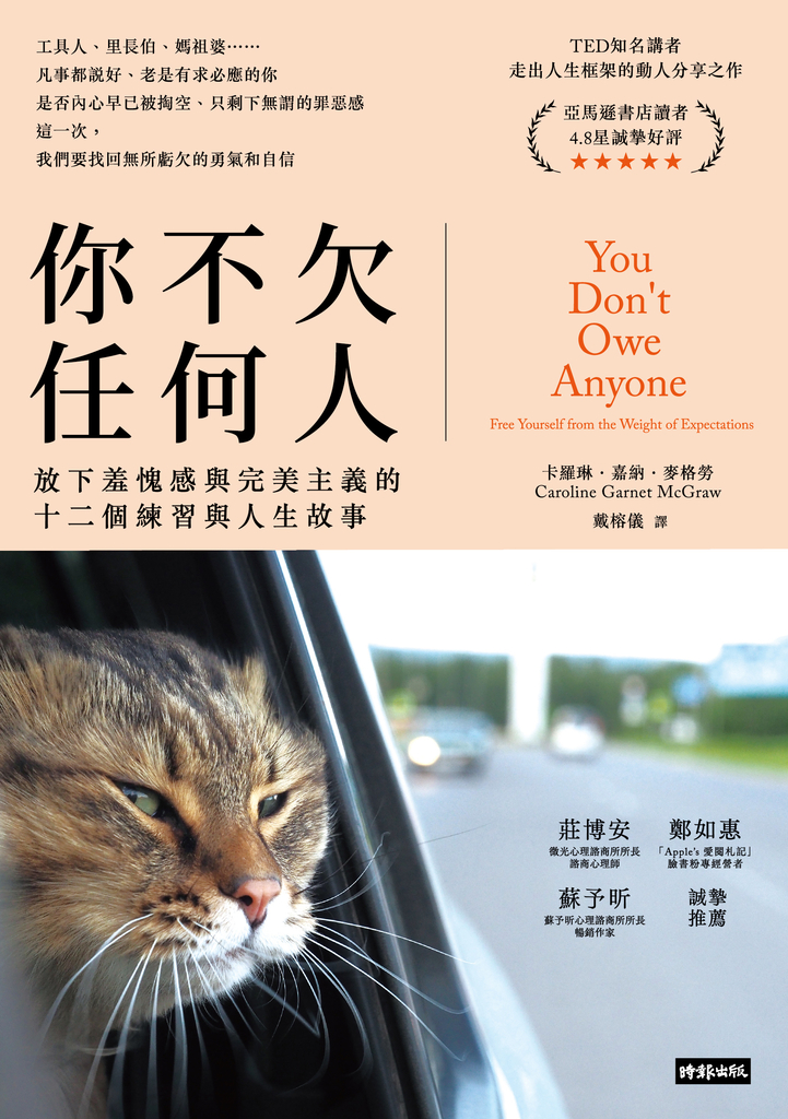 你不欠任何人:放下羞愧感與完美主義的十二個練習與人生故事